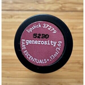 bareMinerals Bare Escentuals Generosity 100% Natural Lipstick Lipcolor-NEW